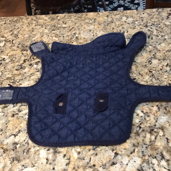 Dog coat fleece lining, blue L - Picture 1 of 6